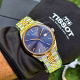 Tissot Ballade Quartz Blue Dial Two Tone Steel Strap Watch for Men - T156.410.22.041.00 Authentic Buy Shop Now