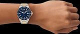 Emporio Armani World Explorer Blue Dial Two Tone Steel Strap Watch for Men - AR11682 Buy Now By Emporio Armani