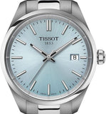 Tissot PR 100 Ice Blue Dial Silver Steel Strap Watch for Women - T150.210.11.351.00 Authentic Buy Shop Now