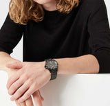 Emporio Armani World Explorer Black Dial Black Steel Strap Watch for Men - AR11398 Buy Now By Emporio Armani