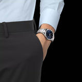Tissot PR 100 Blue Dial Silver Steel Strap Watch for Men - T150.410.11.041.00 Authentic Buy Shop Now