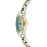 Versace V-Code Analog Turquoise Dial Two Tone Steel Strap Watch for Women - VE8I00524 Buy Now By Versace