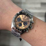 Seiko Solar Prospex Diver Speedtimer Chronograph Limited Edition Brown Dial Silver Steel Strap Watch for Men - SSC951 Authentic Buy Shop Now