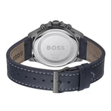 Hugo Boss Troper Chronograph Blue Dial Blue Leather Strap Watch for Men - 1514056 Authentic Buy Shop Now