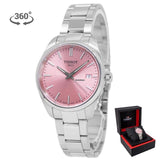 Tissot PR 100 Pink Dial Silver Steel Strap Watch for Women - T150.210.11.331.00 Authentic Buy Shop Now