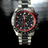 Seiko Prospex Speedtimer Solar Chronograph Datsun 240Z Collaboration Limited Edition Black Dial Two Tone Steel Strap Watch for Men - SSC957 Authentic Buy Shop Now
