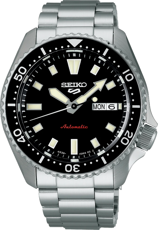 Seiko 5 Sports SKX Automatic Black Dial Silver Steel Strap Watch for Men - SRPL85K1 Authentic Buy Shop Now