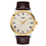 Tissot Classic Dream Ivory Dial Brown Leather Strap Watch for Men - T129.410.26.263.00 Authentic Buy Shop Now