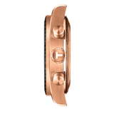 Tissot PRS 516 Chronograph Black Dial Rose Gold Steel Strap Watch for Men - T149.417.33.051.00 Authentic Buy Shop Now