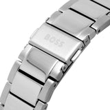 Hugo Boss Taper Chronograph White Dial Silver Steel Strap Watch for Men - 1514087 Authentic Buy Shop Now