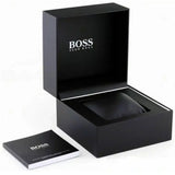 Hugo Boss Taper Chronograph Black Dial Black Leather Strap Watch for Men - 1514085 Authentic Buy Shop Now