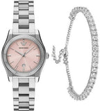 Emporio Armani Federica Pink Dial Silver Steel Strap Watch for Women - AR11658 Buy Now By Emporio Armani