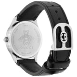 Gucci G Timeless Black Dial Black Leather Strap Watch for Women - YA1265055 Authentic Buy Shop Now