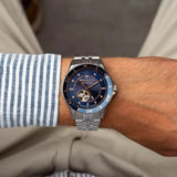 Maserati SFIDA Special Edition Automatic Blue Dial Silver Steel Strap Watch for Men - R8823140013 Authentic Buy Shop Now