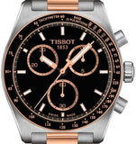 Tissot PR516 Chronograph Black Dial Two Tone Steel Strap Watch for Men - T149.417.22.051.01 Authentic Buy Shop Now