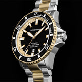 Emporio Armani Sea Explorer Black Dial Two Tone Steel Strap Watch for Men - AR60089 Buy Now By Emporio Armani