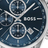 Hugo Boss Grand Prix Chronograph Blue Dial Silver Steel Strap Watch for Men - 1514226 Buy Now By Hugo Boss