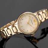 Emporio Armani Mia Crystals Gold Dial Gold Steel Strap Watch for Women - AR11609 Buy Now By Emporio Armani
