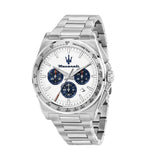Maserati Velocità Chronograph White Dial Silver Steel Strap Watch for Men - R8873652007 Authentic Buy Shop Now