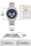 Emporio Armani Antonio Chronograph Blue Dial Silver Steel Strap Watch for Men - AR11582 Buy Now By Emporio Armani