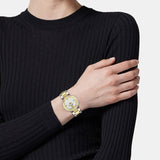 Versace Reve Analog White Dial Two Tone Steel Strap Watch for Women - VE8B00724 Buy Now By Versace