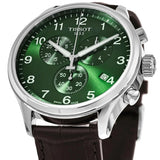 Tissot Chrono XL Classic Green Dial Brown Leather Strap Watch for Men - T116.617.16.092.00 Authentic Buy Shop Now