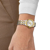 Tissot T Classic Dream Lady Silver Dial Two Tone Steel Strap Watch for Women - T129.210.22.031.00 Authentic Buy Shop Now