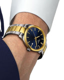 Tissot PR 100 Blue Dial Two Tone Steel Strap Watch for Men - T150.410.22.041.00 Authentic Buy Shop Now
