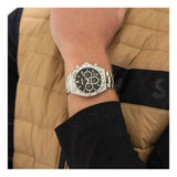 Hugo Boss Hero 2.0 Chronograph Black Dial Silver Steel Strap Watch for Men - 1514267 Authentic Buy Shop Now