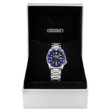 Seiko 5 Sports SKX Street Denim Blue Dial Silver Steel Strap Watch for Men - SRPL77K1 Authentic Buy Shop Now