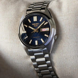 Seiko 5 Sports Automatic Blue Dial Silver Steel Strap Watch for Men - SRPL55K1 Authentic Buy Shop Now