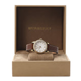 Burberry The Utilitarian White Dial Brown Leather Strap Watch for Women - BU7865 Buy Now By Burberry