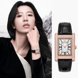 Emporio Armani Genni Silver Dial Black Leather Strap Watch for Women - AR11624 Buy Now By Emporio Armani