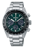 Seiko Prospex Speedtimer Solar Chronograph Green Dial Silver Steel Strap Watch for Men - SSC933 Authentic Buy Shop Now