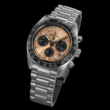 Seiko Solar Prospex Diver Speedtimer Chronograph Limited Edition Brown Dial Silver Steel Strap Watch for Men - SSC951 Authentic Buy Shop Now