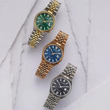Citizen Tsuyosa 60 Automatic Blue Dial Rose Gold Steel Strap Watch for Men - NK0023-57L Authentic Buy Shop Now