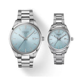 Tissot PR 100 Ice Blue Dial Silver Steel Strap Watch for Women - T150.210.11.351.00 Authentic Buy Shop Now