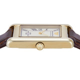 Emporio Armani Gino White Dial Brown Leather Strap Watch for Men - AR11665 Buy Now By Emporio Armani