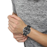 Hugo Boss Runner Chronograph Black Dial Black Silicone Strap Watch for Men - 1514141 Buy Now By Hugo Boss