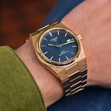 Tissot PRX Powermatic 80 Blue Dial Rose Gold Steel Strap Watch for Men - T137.407.33.041.00 Authentic Buy Shop Now