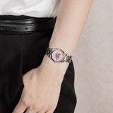 Gucci G Timeless Diamonds Pink Mother of Pearl Dial Silver Steel Strap Watch for Women - YA1265025 Authentic Buy Shop Now