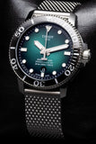 Tissot Seastar 1000 Powermatic 80 Automatic Green Dial Silver Mesh Strap Watch for Men - T120.407.11.091.00 Authentic Buy Shop Now