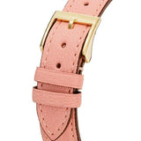Gucci G Timeless Gold Dial Pink Leather Strap Watch for Women - YA1265041 Authentic Buy Shop Now