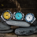 Citizen Mechanical Automatic Yellow Dial Silver Steel Strap Watch for Men - NJ0170-83Z Buy Now By Citizen