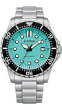 Citizen Mechanical Automatic Turquoise Dial Silver Steel Strap Watch for Men - NJ0170-83X Buy Now By Citizen