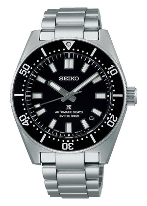 Seiko Prospex 1965 Heritage Divers Automatic Black Dial Silver Steel Strap Watch for Men - SPB453J1 Authentic Buy Shop Now