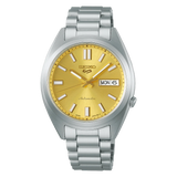 Seiko 5 Sports SNXS Automatic Gold Dial Silver Steel Strap Watch for Men - SRPL59K1 Authentic Buy Shop Now