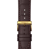 Tissot Classic Dream Ivory Dial Brown Leather Strap Watch for Men - T129.410.36.261.00 Authentic Buy Shop Now
