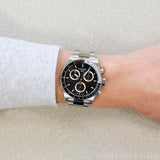 Tissot PR516 Chronograph Black Dial Silver Steel Strap Watch for Men - T149.417.11.051.00 Authentic Buy Shop Now