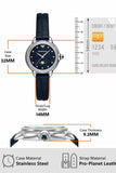 Emporio Armani Mia Moonphase Blue Dial Blue Leather Strap Watch for Women - AR11629 Buy Now By Emporio Armani